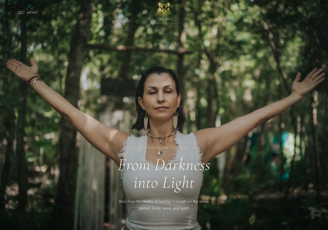 Tiger Soul Medicine Retreats website